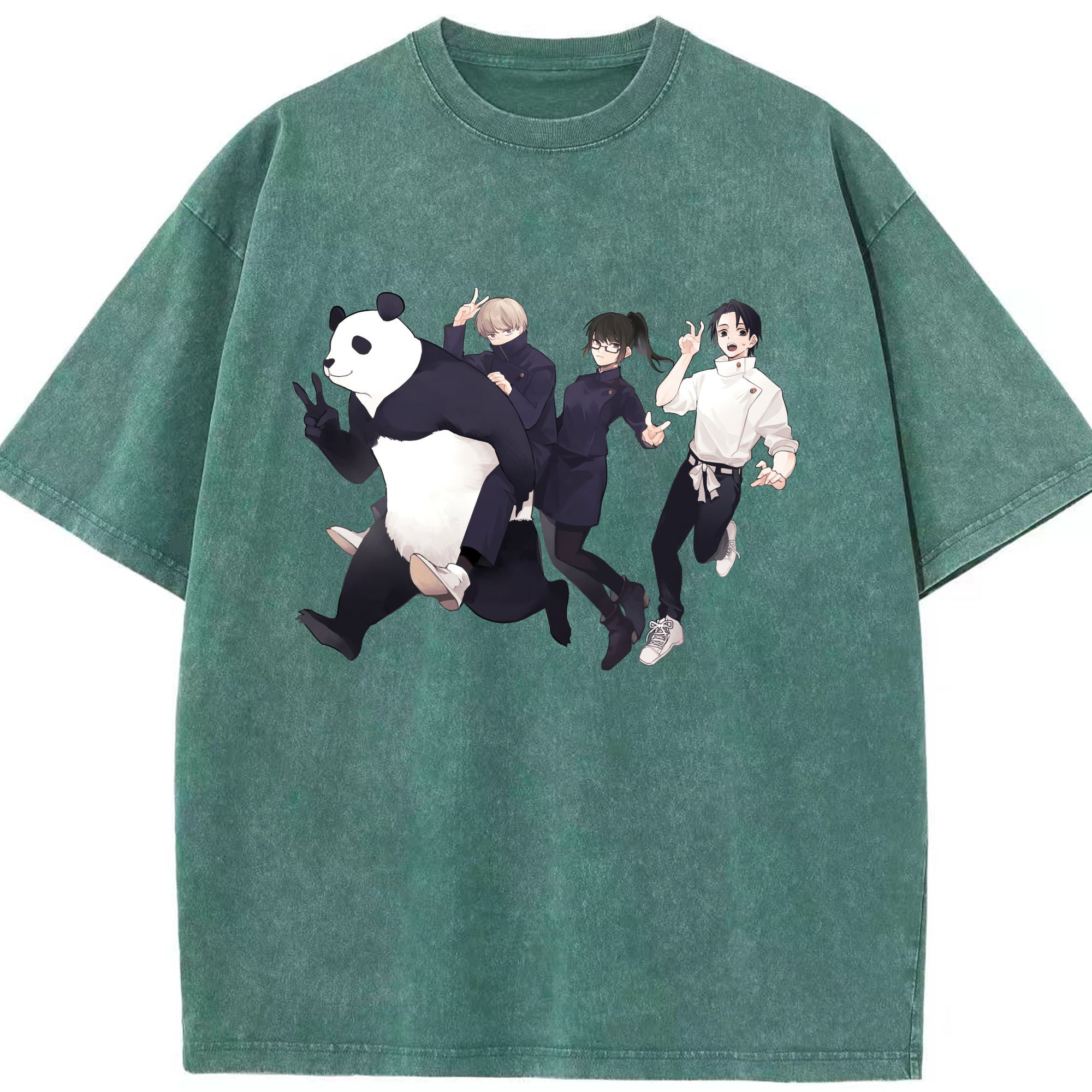 （画像用） 呪術廻戦 Jujutsu Kaisen 綿100% ヴィンテージ風 半袖Tシャツ（フロントプリント）